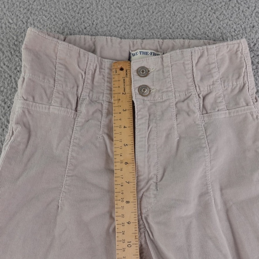 We the Free Pants Womens Beige 28X30 Jayde High Rise Flare Corduroy Bareback - Picture 6 of 12